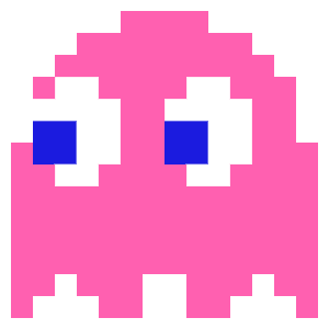 pink ghost named pinky